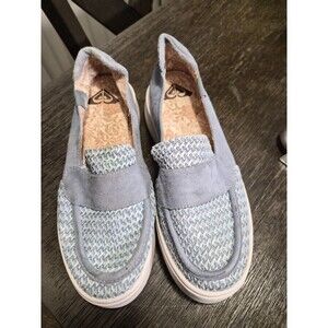 Roxy Sheilahh 2.0 Loafer Women's Blue Slip On Platform Comfort Casual Shoes -7.5